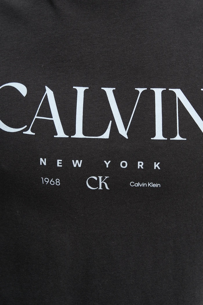 Βαμβακερό μπλουζάκι Calvin Klein LV04RE807G γκρί