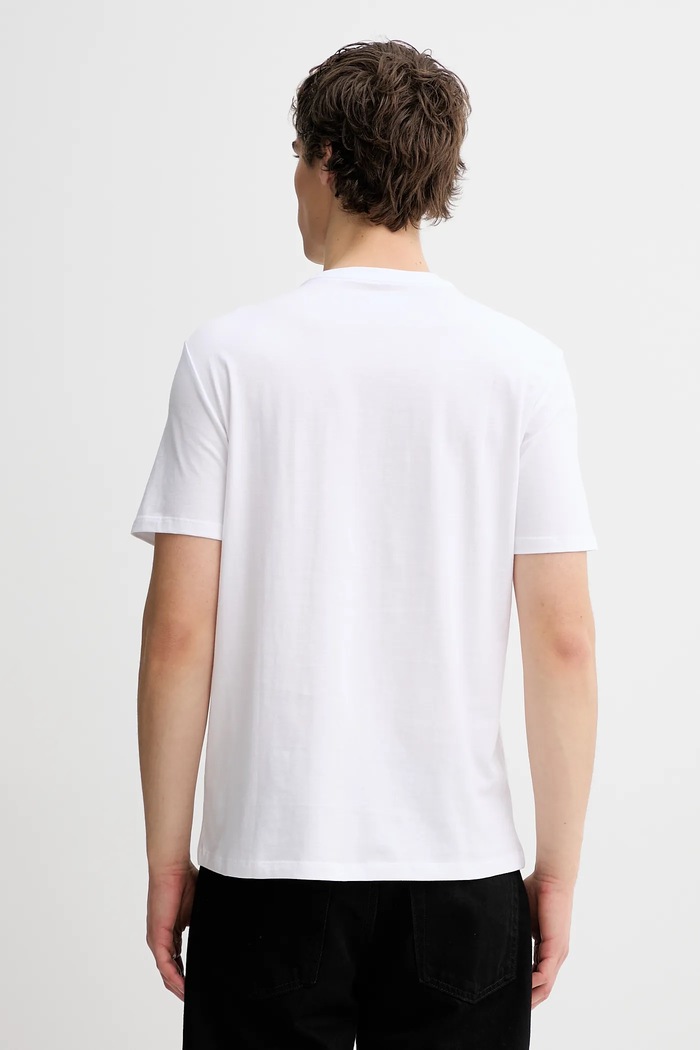 Oblačila Bombažna kratka majica Calvin Klein LV04RE819G bela