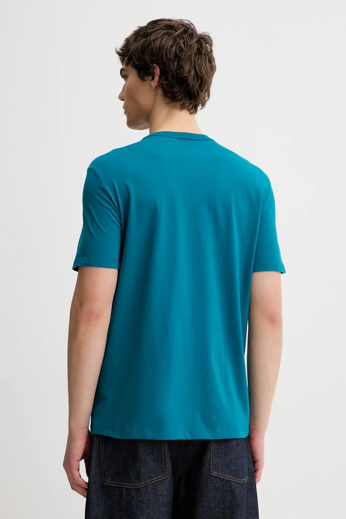Ρούχα Βαμβακερό μπλουζάκι Calvin Klein LV04RE819G τιρκουάζ