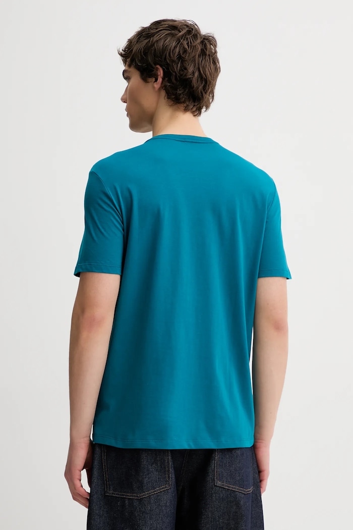 Ρούχα Βαμβακερό μπλουζάκι Calvin Klein LV04RE819G τιρκουάζ