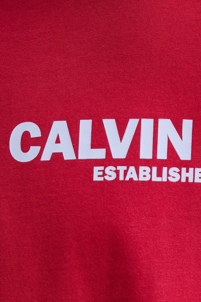Bombažna kratka majica Calvin Klein LV04RE820G rdeča