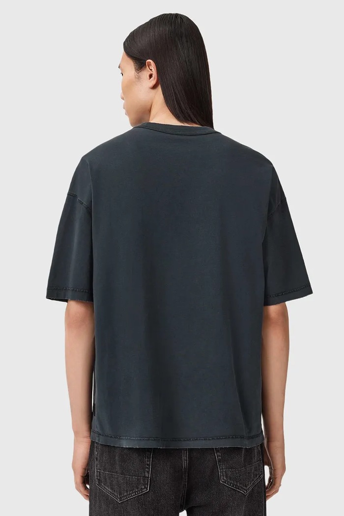 Bavlnené tričko AllSaints M011JD čierna SS26