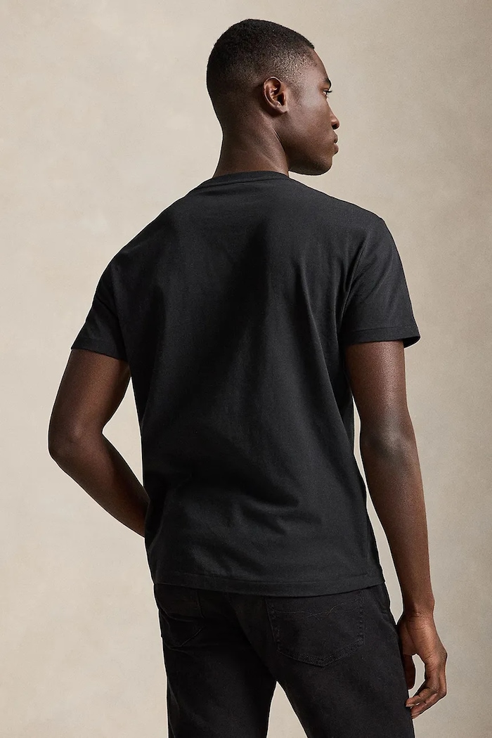 Bavlnené tričko Polo Ralph Lauren 710671453 čierna SS26