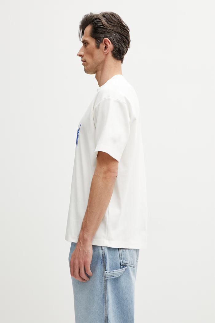 Drôle de Monsieur футболка для мужчин из хлопка Musiciens K.TS306.CO002.OW бежевый SS26