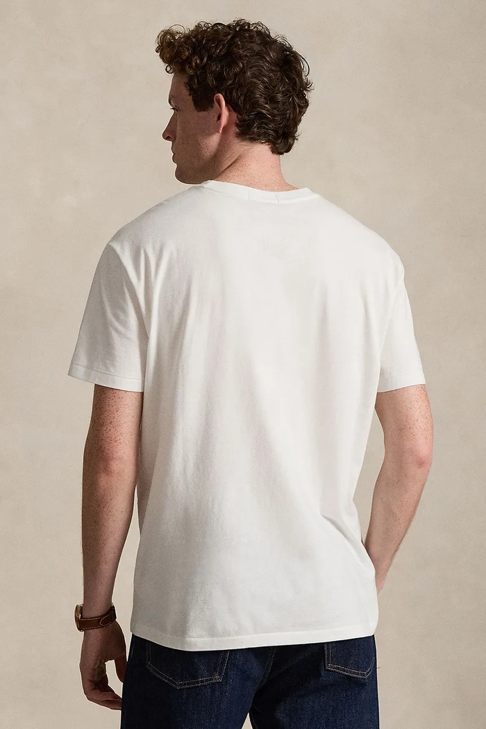 Polo Ralph Lauren tričko pánske bavlnené 710981136 biela SS26