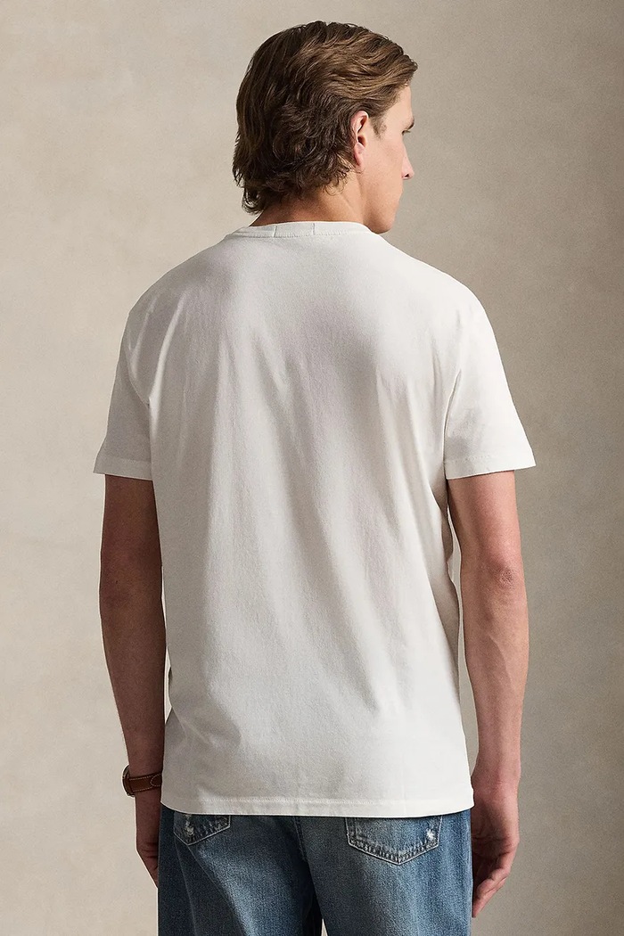 Βαμβακερό μπλουζάκι Polo Ralph Lauren 710P04881 μπεζ SS26