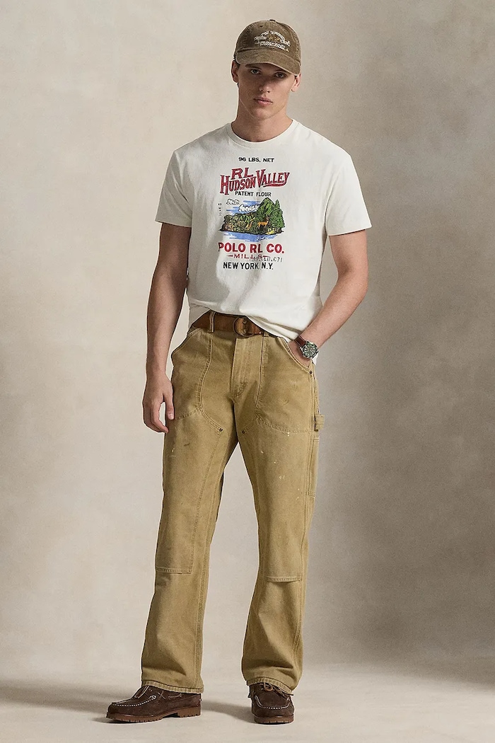 Îmbrăcăminte Polo Ralph Lauren tricou din bumbac 710P04979 bej