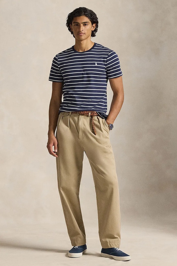 Ρούχα Βαμβακερό μπλουζάκι Polo Ralph Lauren 710P07313 σκούρο μπλε
