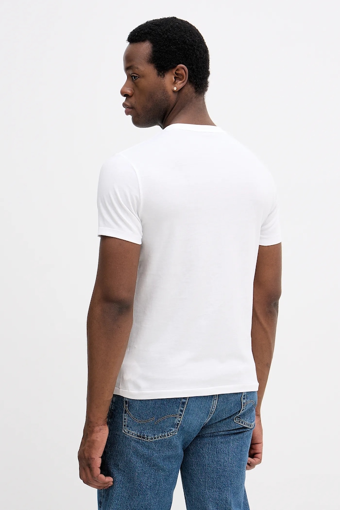 Ρούχα Βαμβακερό μπλουζάκι Polo Ralph Lauren 710P07343 λευκό