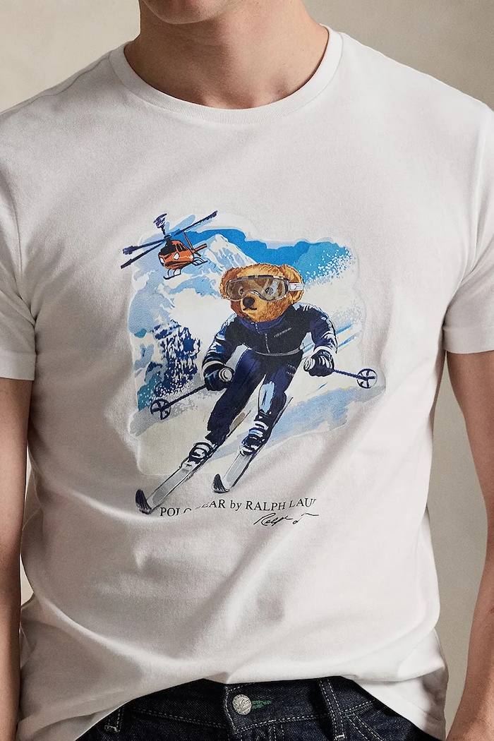 Polo Ralph Lauren t-shirt bawełniany biały 710P07343