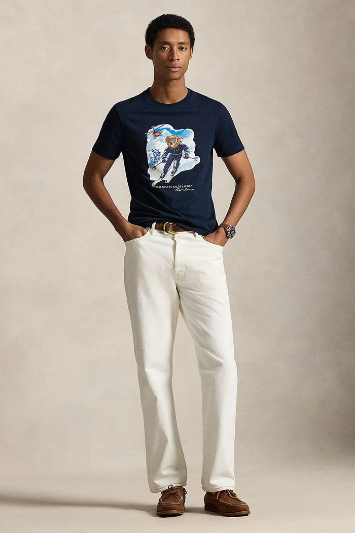 Clothing Polo Ralph Lauren cotton t-shirt 710P07343 navy