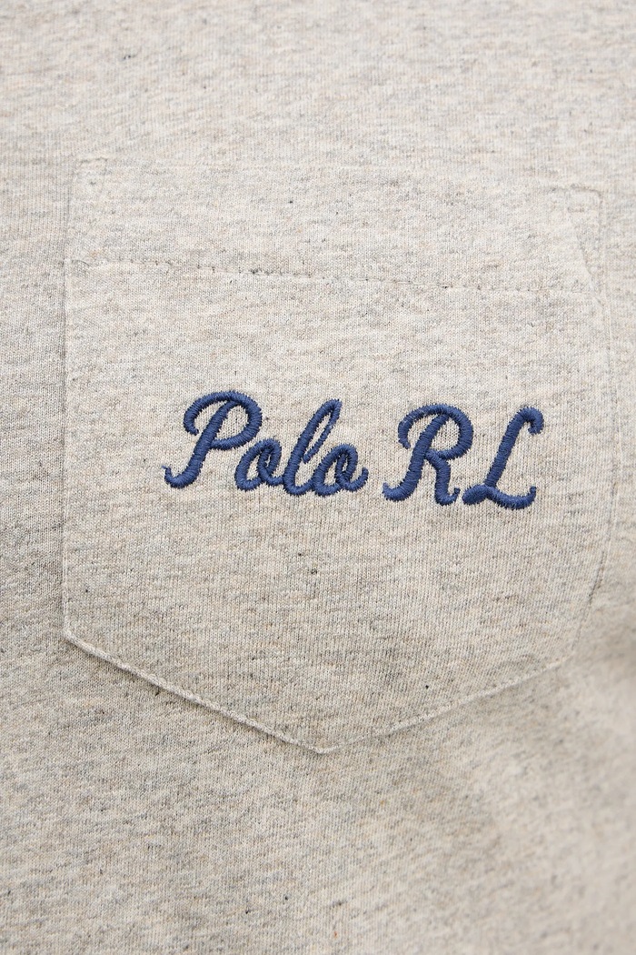 Βαμβακερό μπλουζάκι Polo Ralph Lauren 710P07348 γκρί