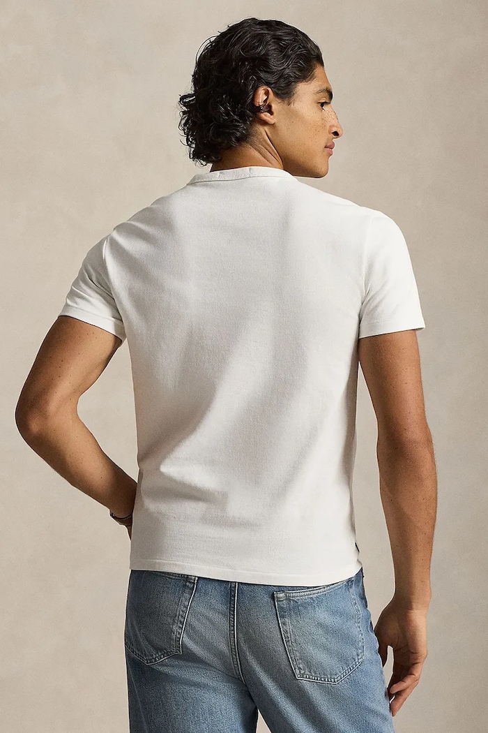 Polo Ralph Lauren t-shirt bawełniany 710P07349 beżowy SS26