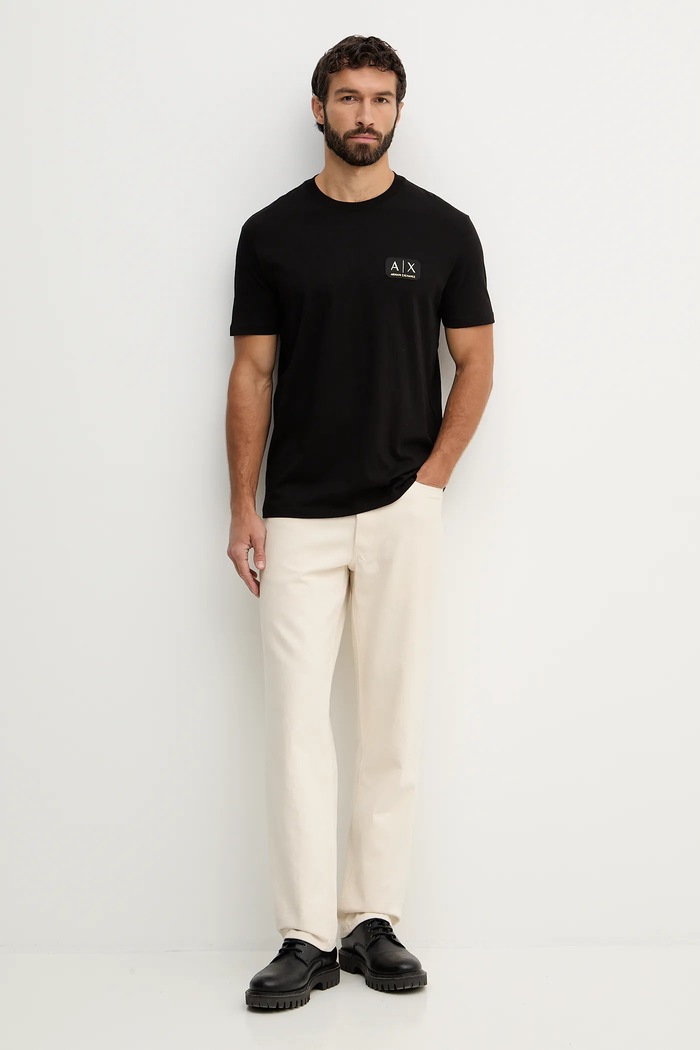 Bavlněné tričko Armani Exchange XM002178.AF12308 černá SS26