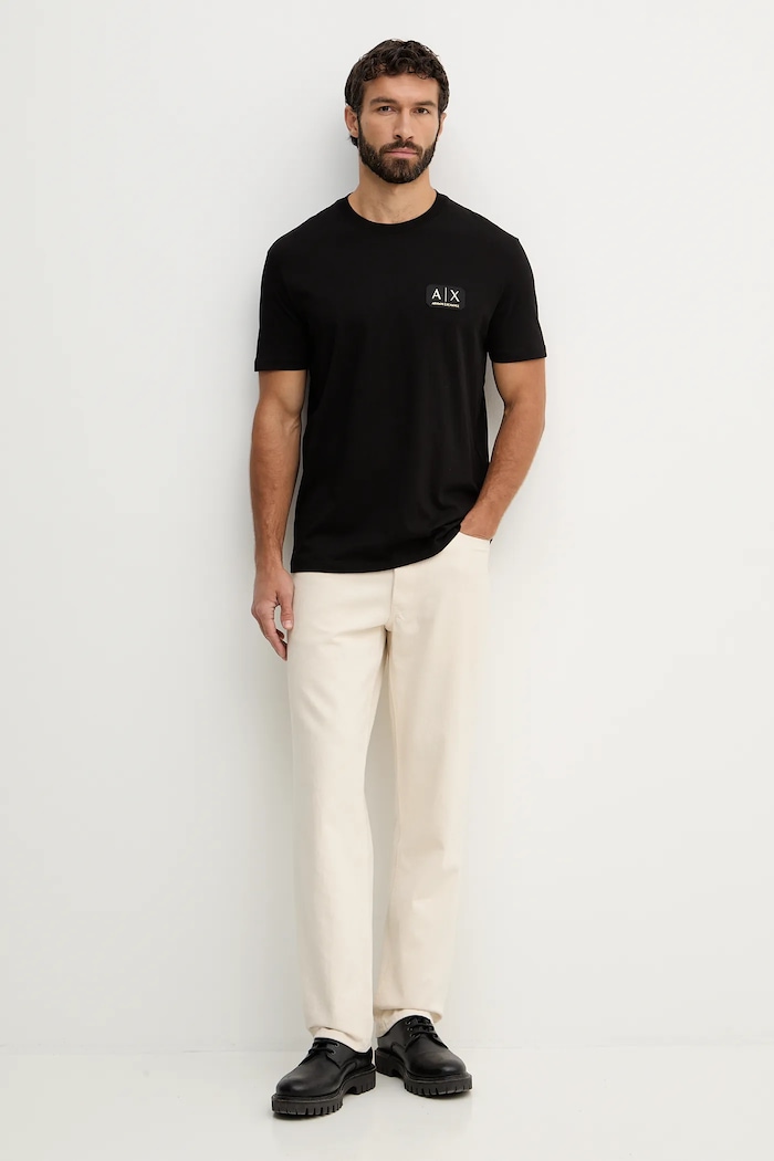 Bavlněné tričko Armani Exchange XM002178.AF12308 černá SS26