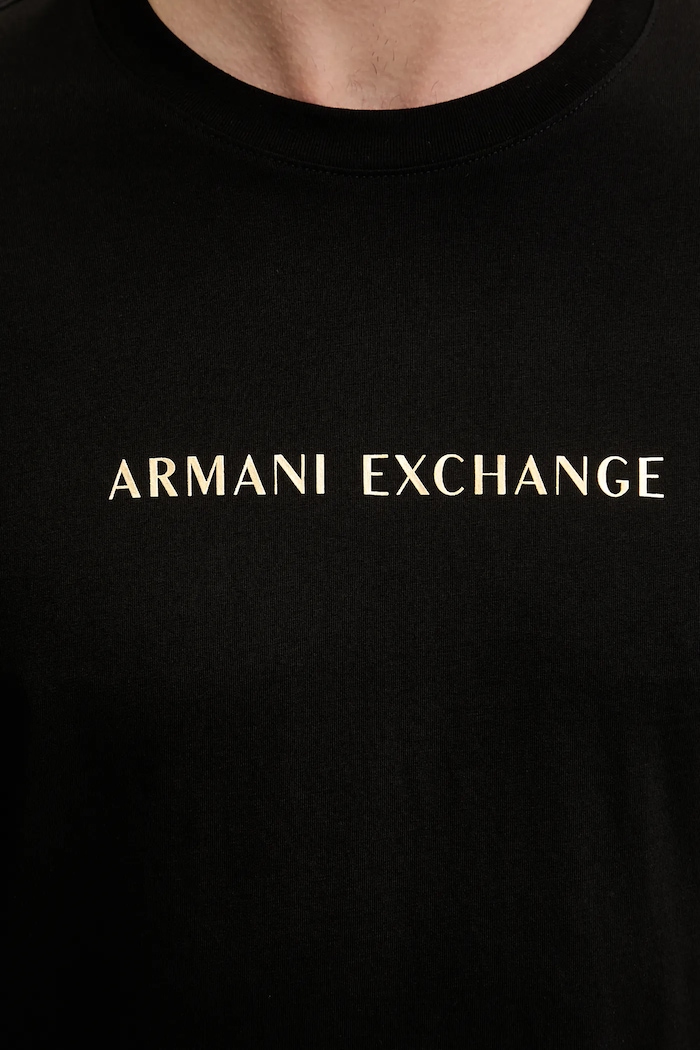 Бавовняна футболка Armani Exchange XM002827.AF12308 чорний