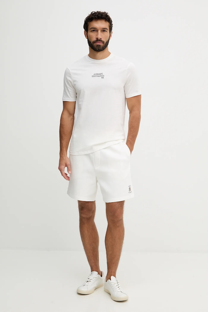 Armani Exchange pamut póló XM001784.AF10356 bézs SS26