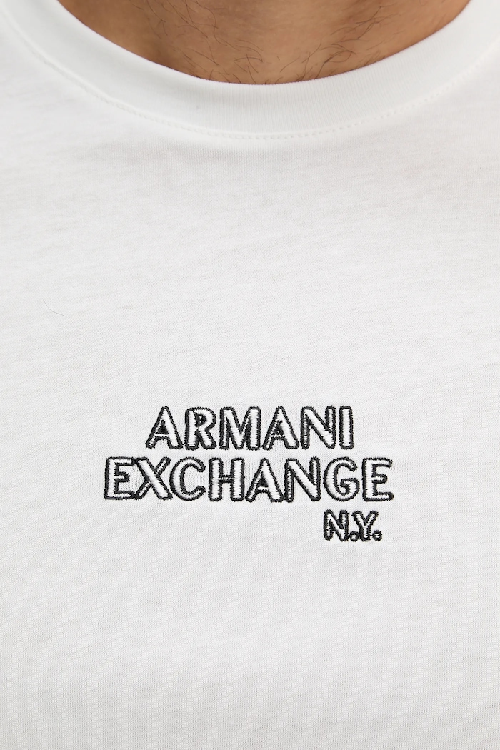 Armani Exchange pamut póló XM001784.AF10356 bézs