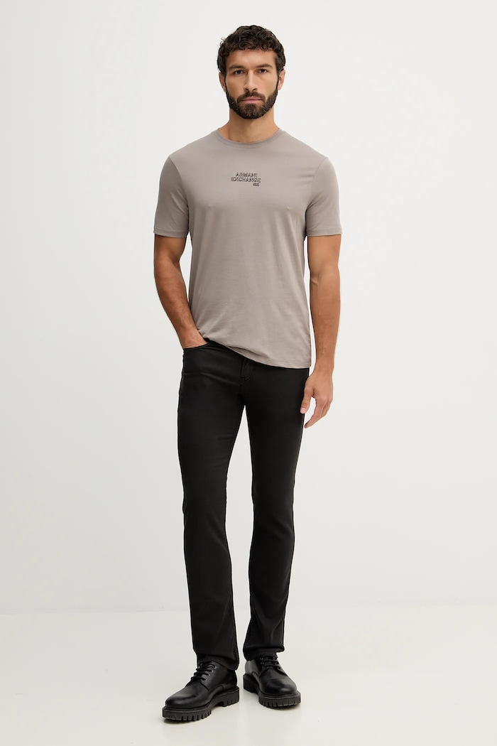 Armani Exchange pamut póló XM001784.AF10356 bézs SS26