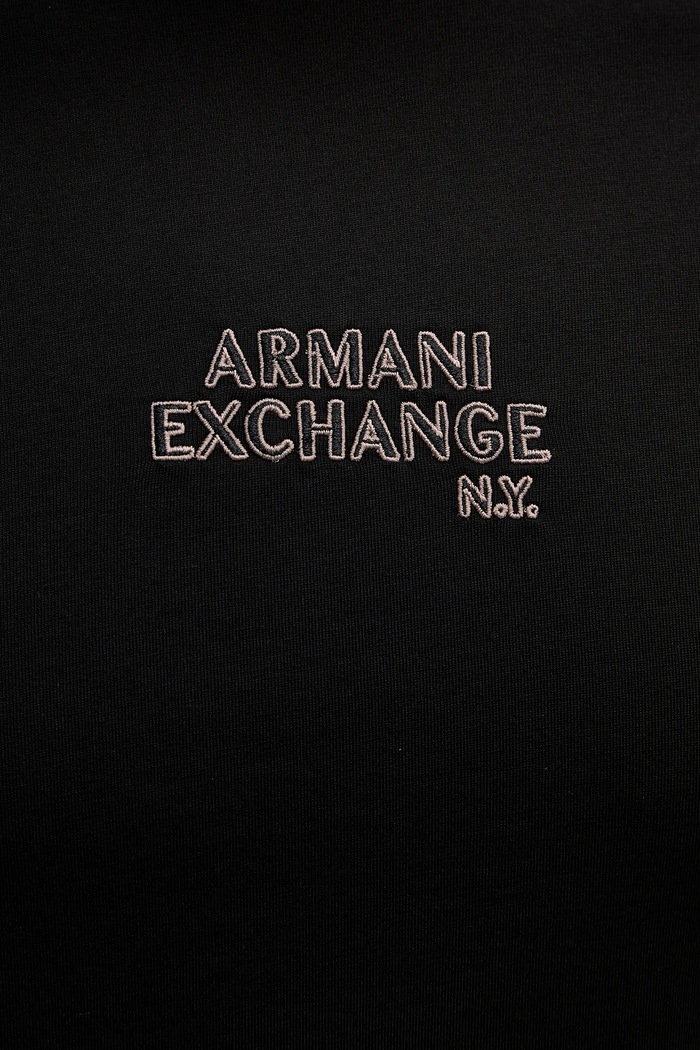 Armani Exchange pamut póló XM001784.AF10356 fekete