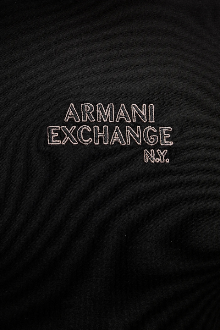 Armani Exchange pamut póló XM001784.AF10356 fekete
