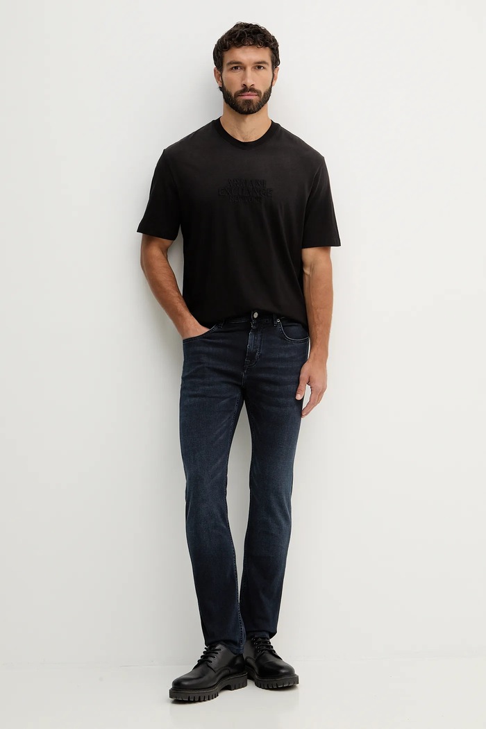 Bavlněné tričko Armani Exchange XM001786.AF13357 černá SS26
