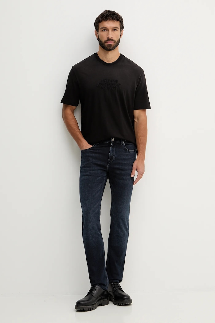 Bavlněné tričko Armani Exchange XM001786.AF13357 černá SS26