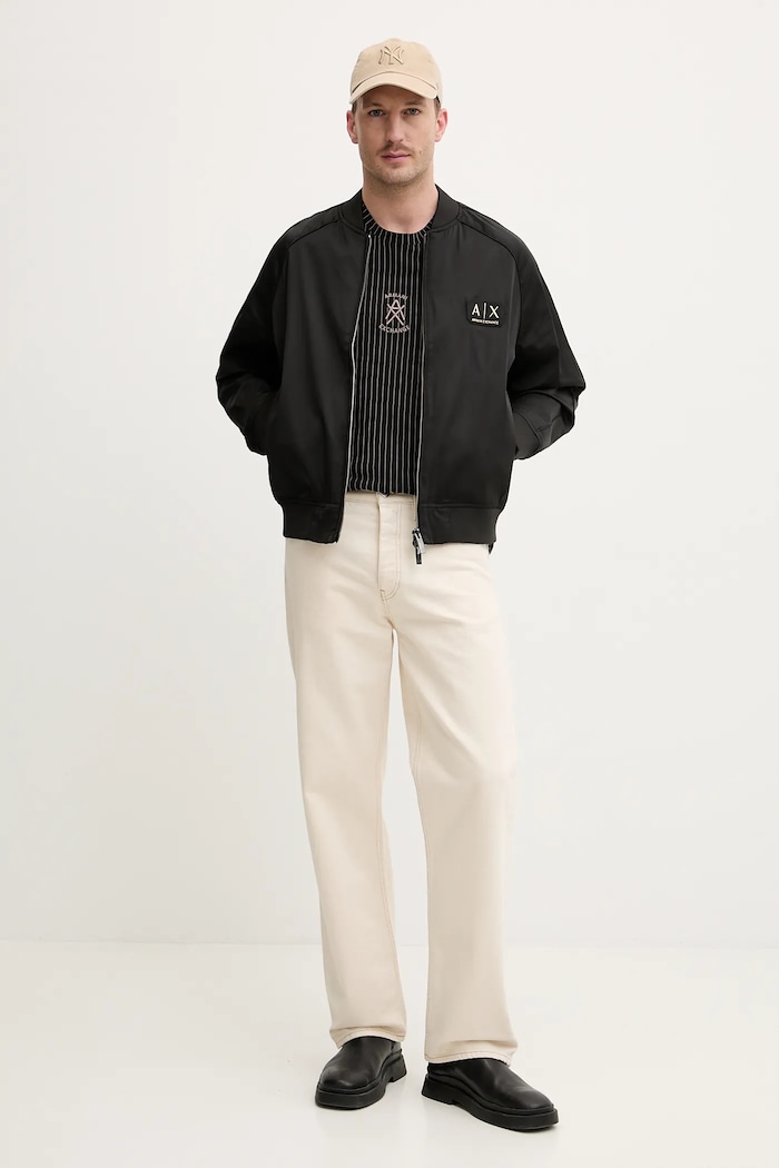 Bavlněné tričko Armani Exchange XM001791.AF10356 černá SS26