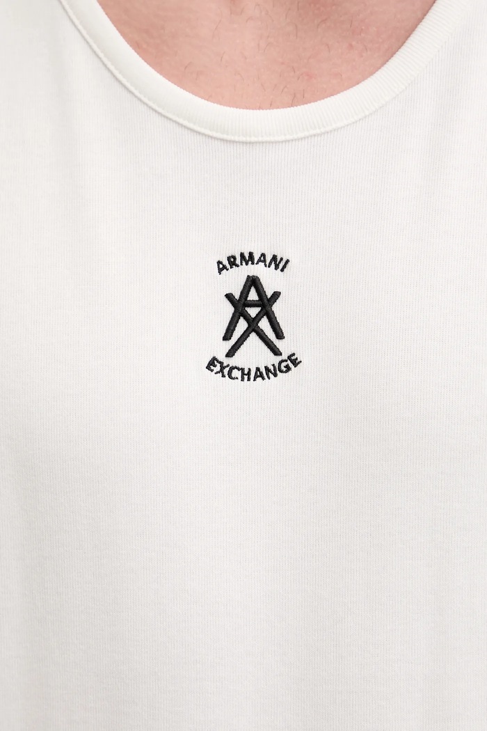 Бавовняна футболка Armani Exchange XM001794.AF19963 бежевий