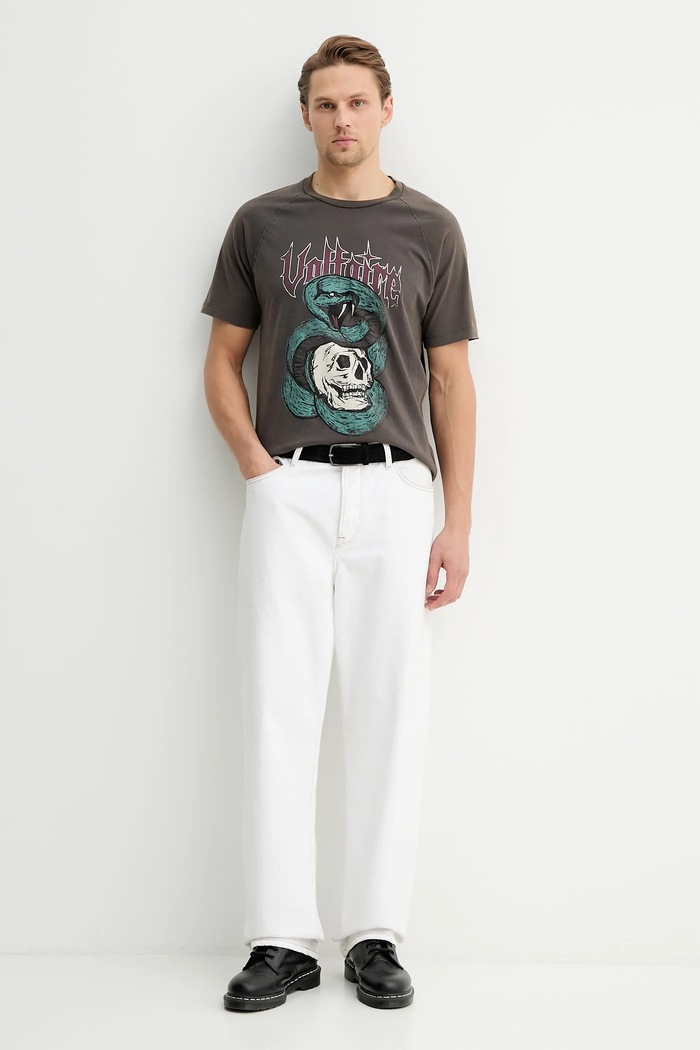 Bavlněné tričko ZADIG&VOLTAIRE JMTS01751 hnědá SS26