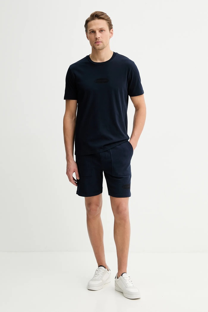 Bavlněné tričko ZADIG&VOLTAIRE JMTS01743 námořnická modř SS26