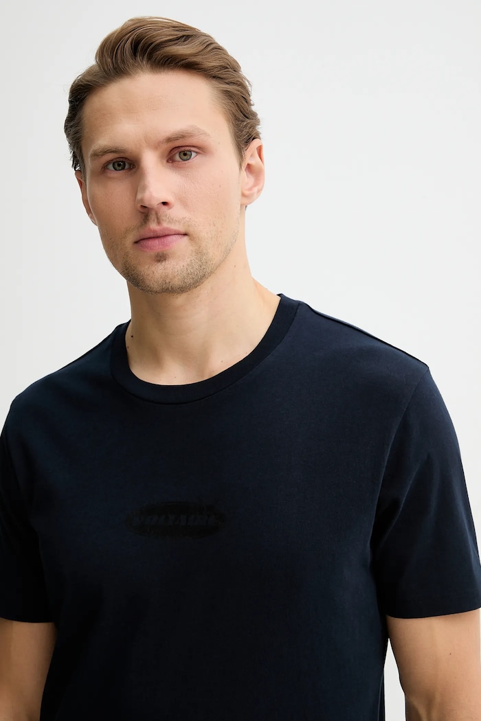 Bavlněné tričko ZADIG&VOLTAIRE námořnická modř JMTS01743