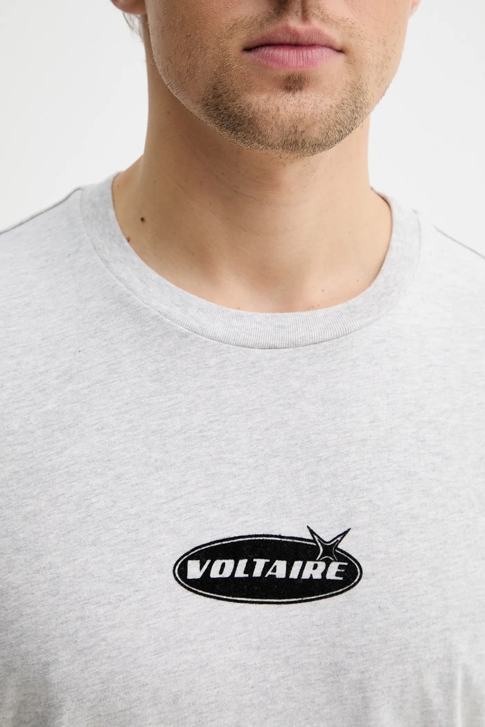 Bavlněné tričko ZADIG&VOLTAIRE JMTS01743 šedá