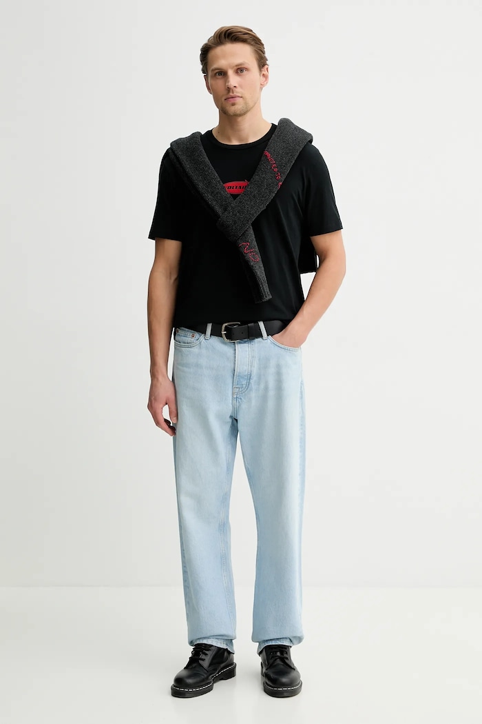 Βαμβακερό μπλουζάκι ZADIG&VOLTAIRE JMTS01743 μαύρο SS26
