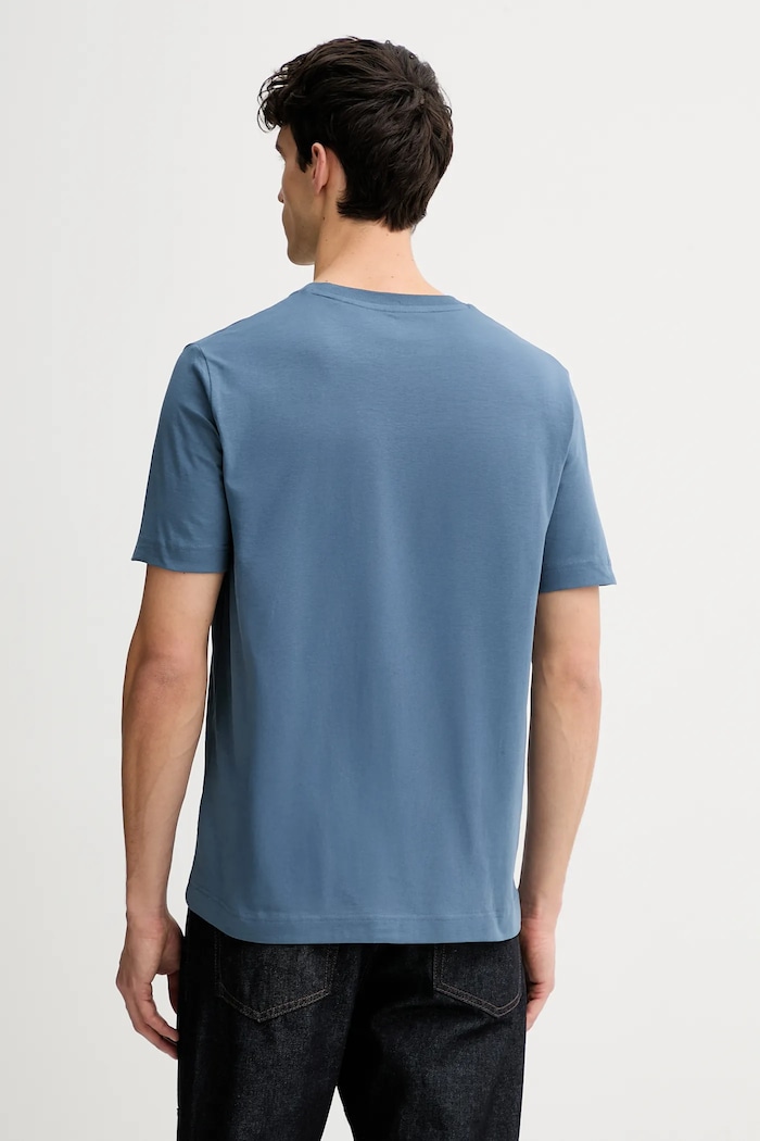 Îmbrăcăminte Marc O'Polo tricou din bumbac 620201251054 albastru