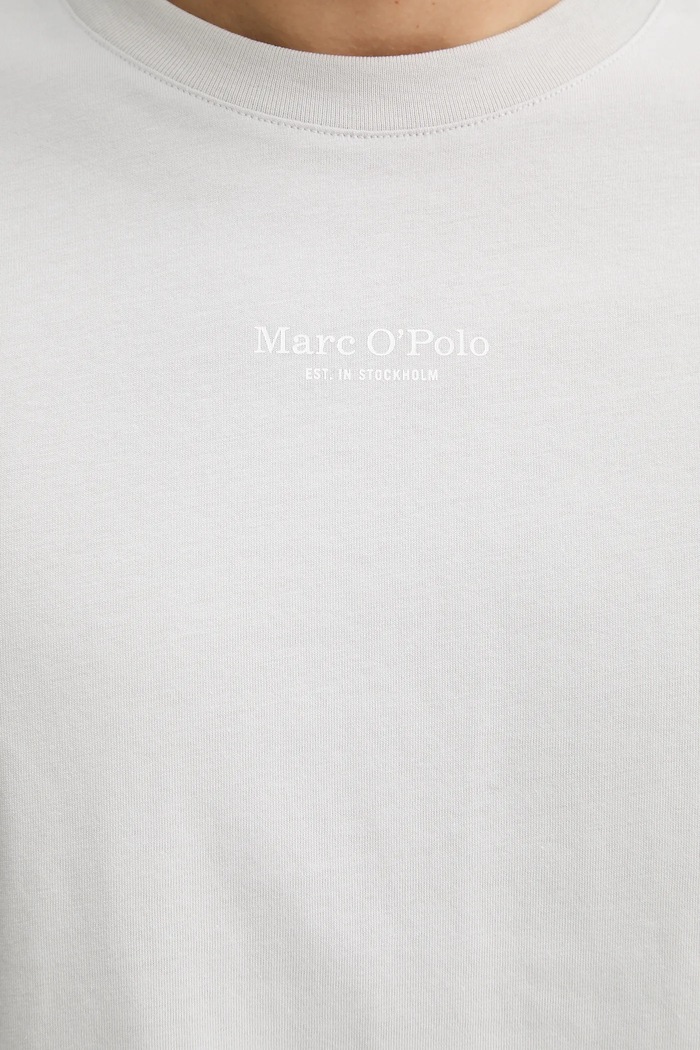 Bavlnené tričko Marc O'Polo 620201251382 sivá