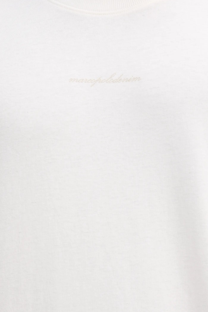 Памучна тениска Marc O'Polo 5000007709 бял