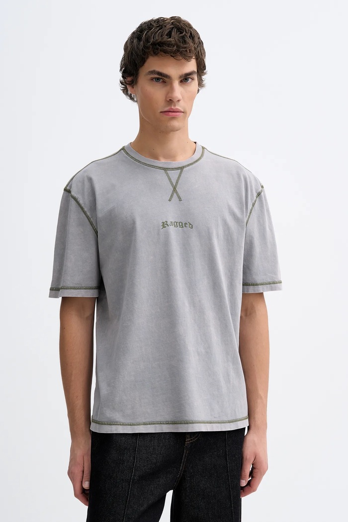 Odzież The Ragged Priest t-shirt bawełniany RPAW252010JS szary