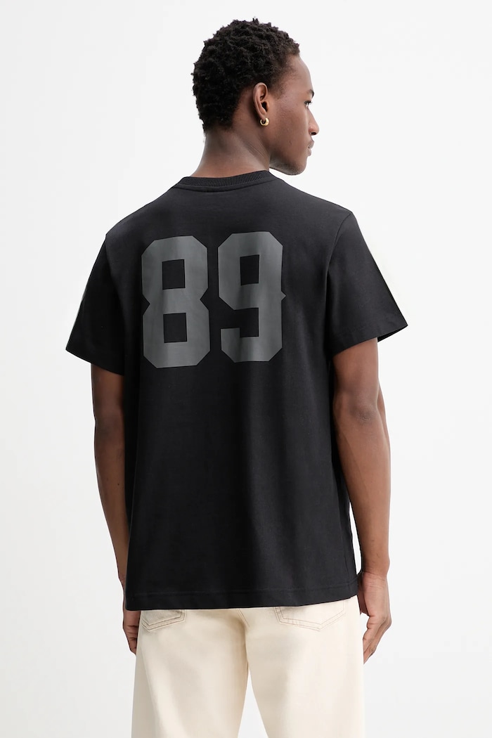Дрехи Памучна тениска G-Star 89 back gr loose D26857.C784 черен
