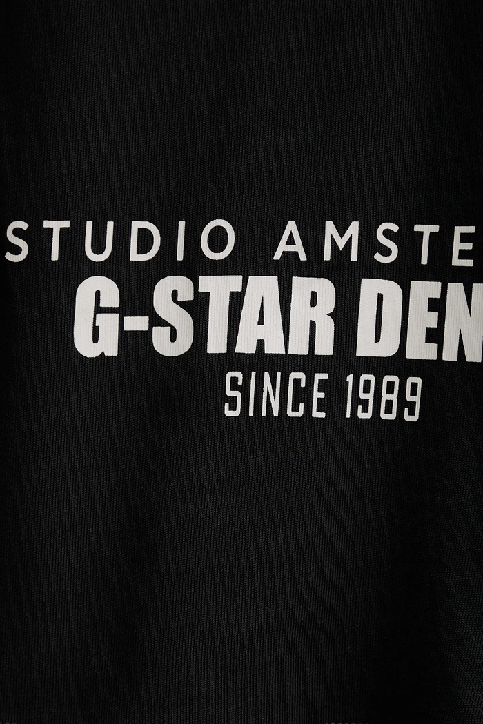 Хлопковая футболка G-Star Studio ams boxy D27985.D709 чёрный