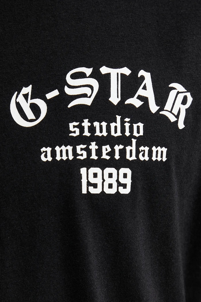 Хлопковая футболка G-Star Studio ams D26862.336 чёрный