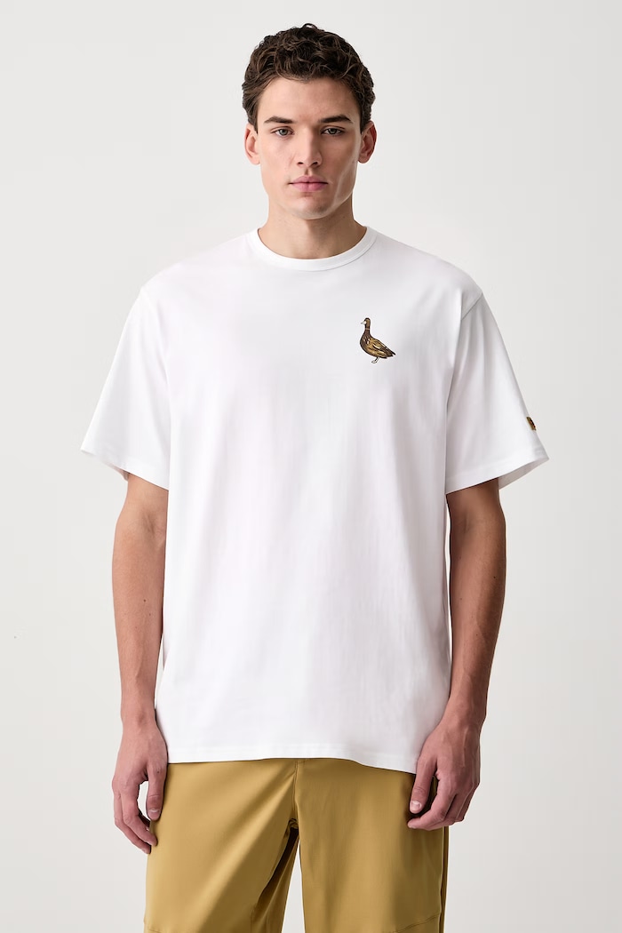 Odzież Columbia T-shirt męski bawełniany CSC 2155041 biały