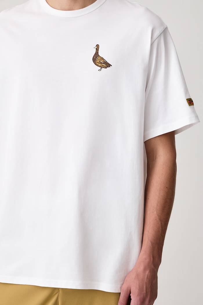 T-shirt męski bawełniany CSC Columbia 2155041 biały