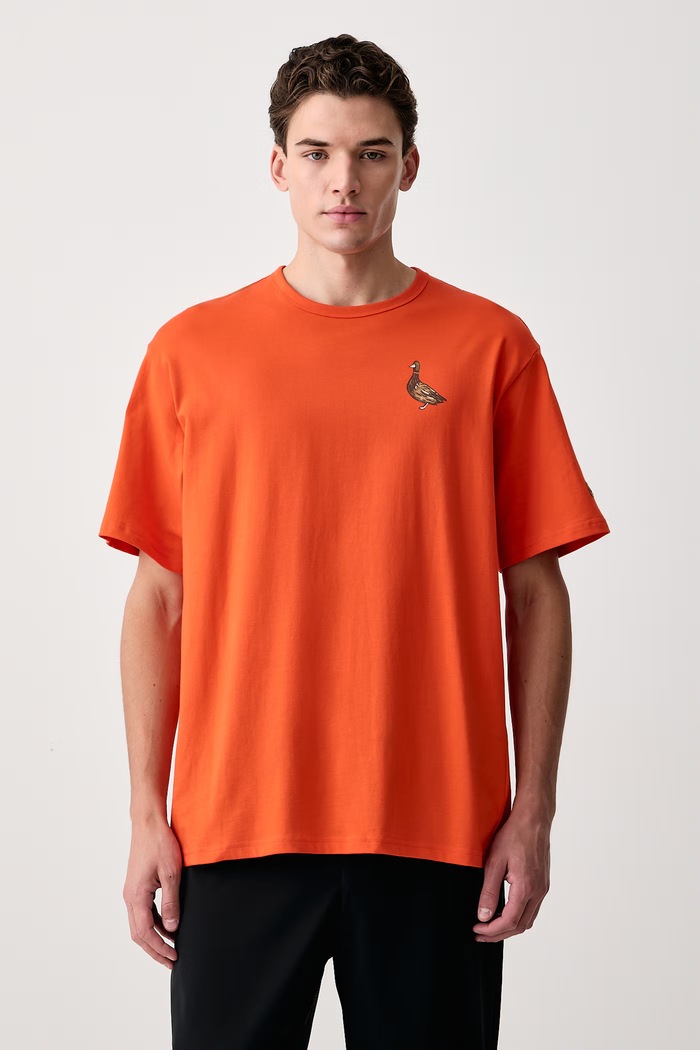 Odzież Columbia T-shirt męski bawełniany CSC 2155041 pomarańczowy