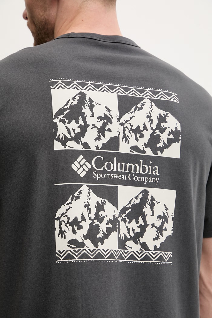 Βαμβακερό μπλουζάκι Columbia CSC 2155061 γκρί