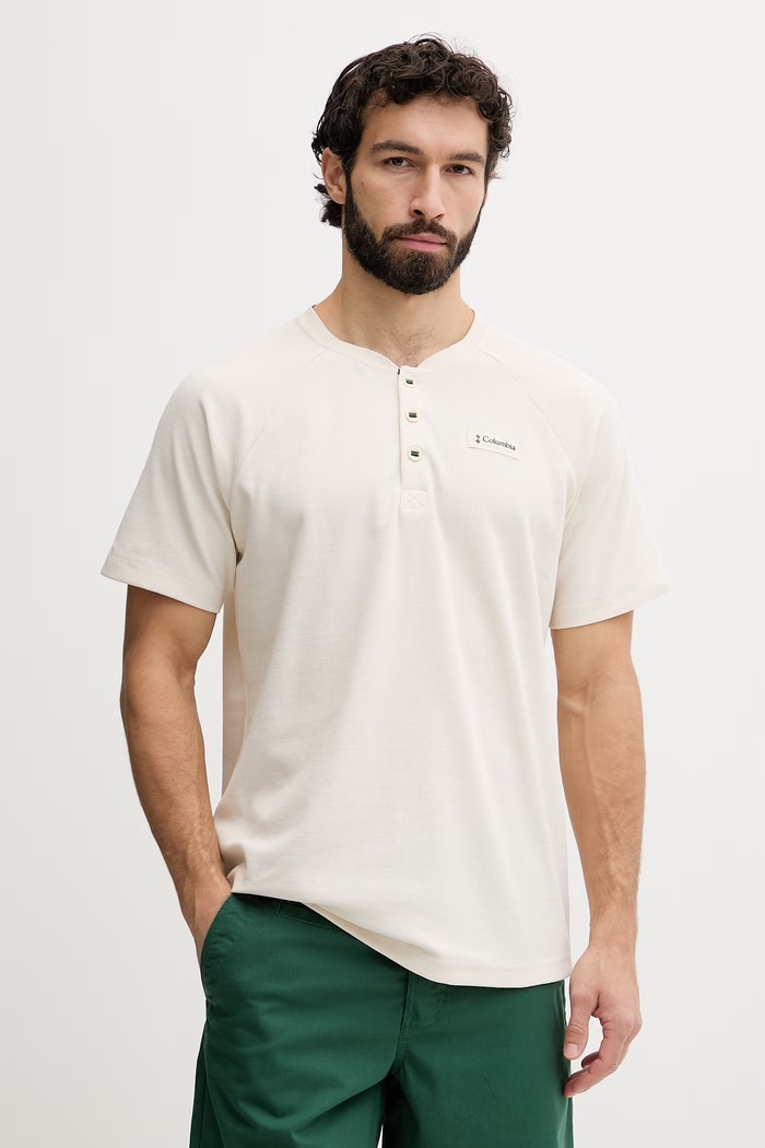 Columbia tricou pentru bărbați, cu amestec de bumbac Acker Rock bej 2157061