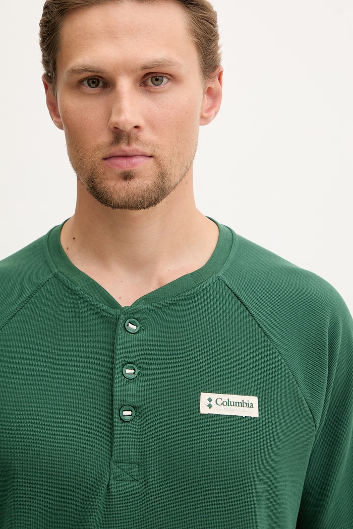 Columbia tricou pentru bărbați, cu amestec de bumbac Acker Rock verde 2157061