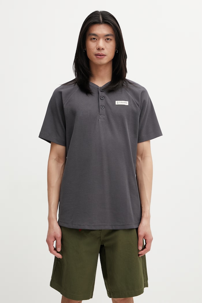 Columbia Acker Rock T-shirt with Cotton for Men gray 2157061