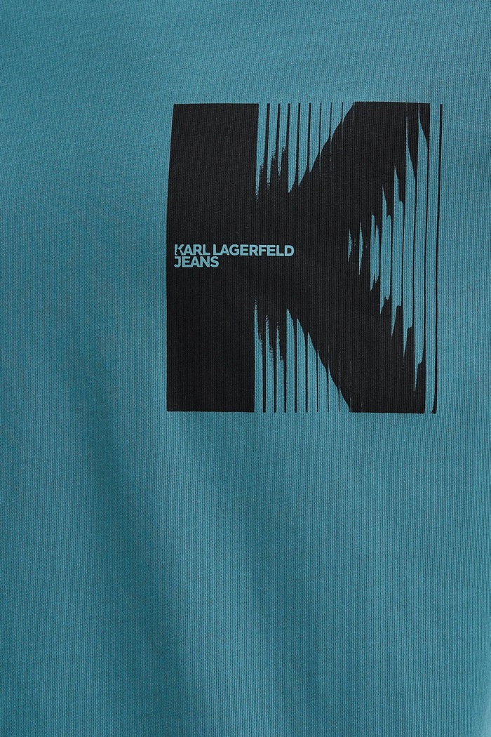 Karl Lagerfeld Jeans t-shirt bawełniany B1M17066 turkusowy