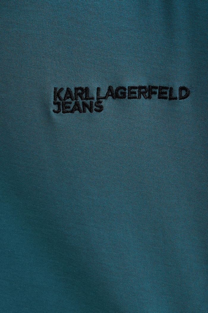 Karl Lagerfeld Jeans t-shirt bawełniany B1M17072 turkusowy